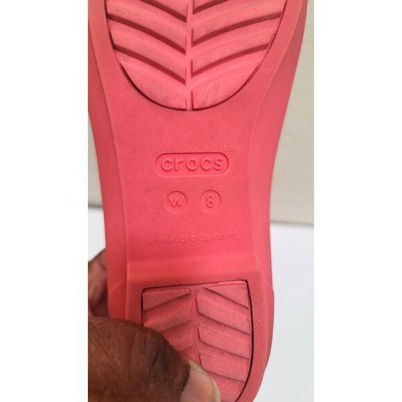 Crocs Light Pink Pointed Toe Slip-On Flats Size 8 - Picture 11 of 14